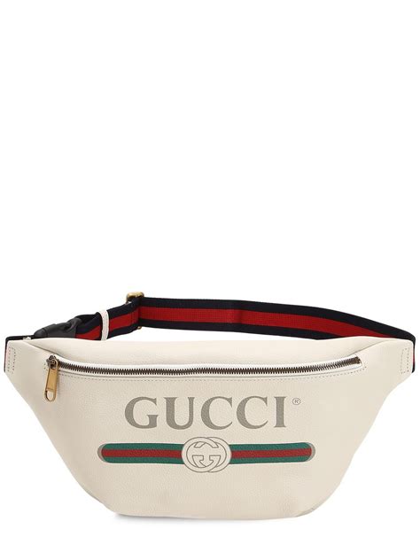 gucci print leather belt bag singapore